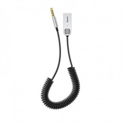 USB, AUX аудио адаптер Bluetooth 5.0 BASEUS черен