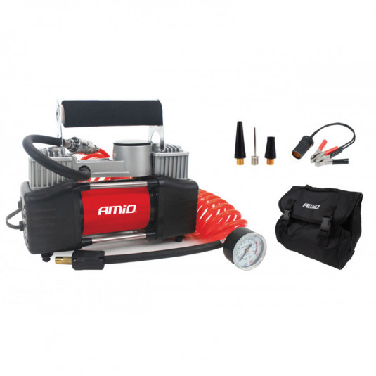 Метален двупоршенен компресор за автомобил 12V HQ, Acomp-04
