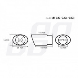 Край на издувка (Ø издувка до 54mm) MT 020B