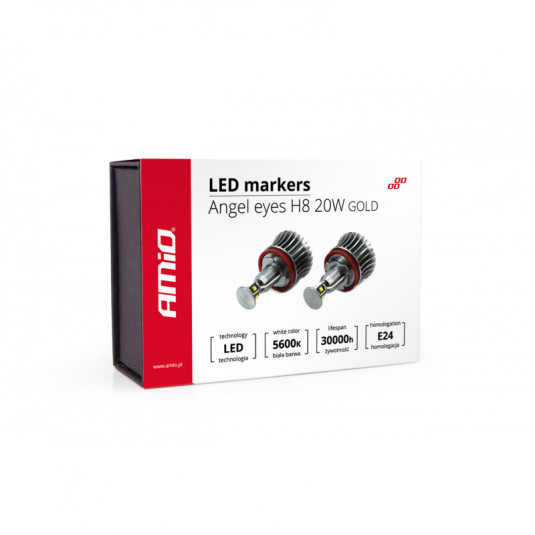LED маркер H8 20W GOLD