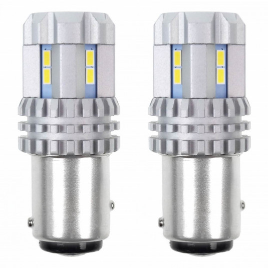 LED крушки CANBUS 3020 22SMD UltraBright 1157 BAY15D P21/5W White 12V/24V