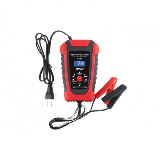 AMiO Зарядно устройство автомобилно/мотоциклетно цифрово 6V/12V 6A DBC-02