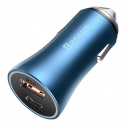 Автомобилно зарядно устройство BASEUS Golden Contactor Pro, USB + USB-C, QC4.0 +, PD, SCP, 40W