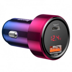 Зарядно устройство за автомобил BASEUS Magic USB + USB-C QC 4.0 PD 45W