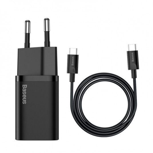 Зарядно USB-C Baseus Mini Power Delivery 25W с кабел USB-C 100 см