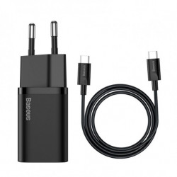 Зарядно USB-C Baseus Mini Power Delivery 25W с кабел USB-C 100 см