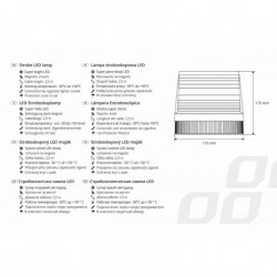 Стробоскопичен LED маячник AMiO 12V