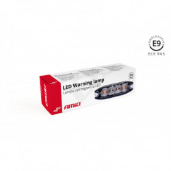 Предупредително осветление оранжево 4x3W LED R65 R10 12/24V IP67