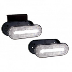 Бяла контурна светлина – овална LED - OM-01-W