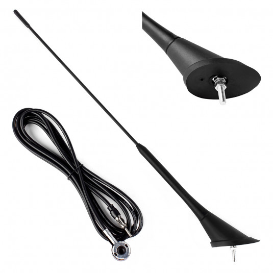 Автоантена 40cm 5mm адаптер 3m cord ANT07