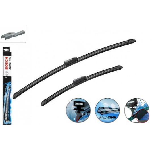 Щетки Bosch Aerotwin комплект за SEAT Ibiza [6J5] (02.08-08.11) 600/400mm