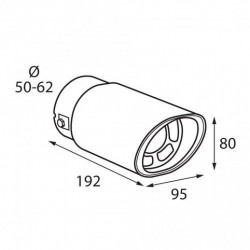 Краят на издувката (Ø издув до 62mm) TS-03