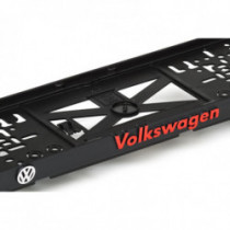 Подложка под РПК 3D Volkswagen червена - малки букви
