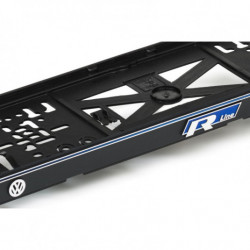 Поставка за регистрационна табела 3D VW R LINE синя