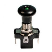Превключвател 12V 10A push-pull зелен