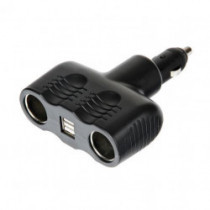 Щепсел запалителя - разклонител 12 / 24 V + USB
