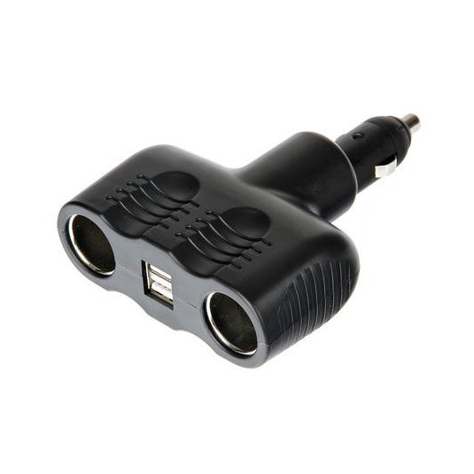 Щепсел запалителя - разклонител 12 / 24 V + USB