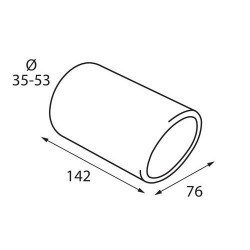 Край на wydechowym (Ø wydech до 53mm) TS-16S