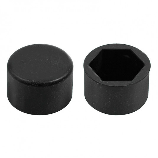 Силиконови капачки на винтове черни 20бр 19mm