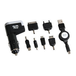 Автомобилно зарядно устройство с USB, 6 редукции с намотка 12-24V