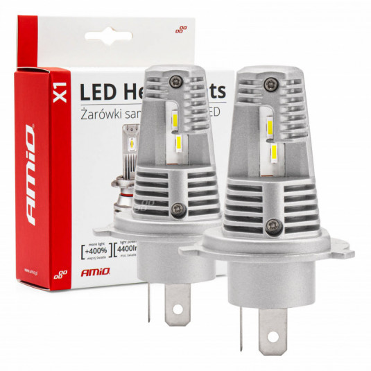 LED крушки за главно осветление H4 X1 Series AMiO