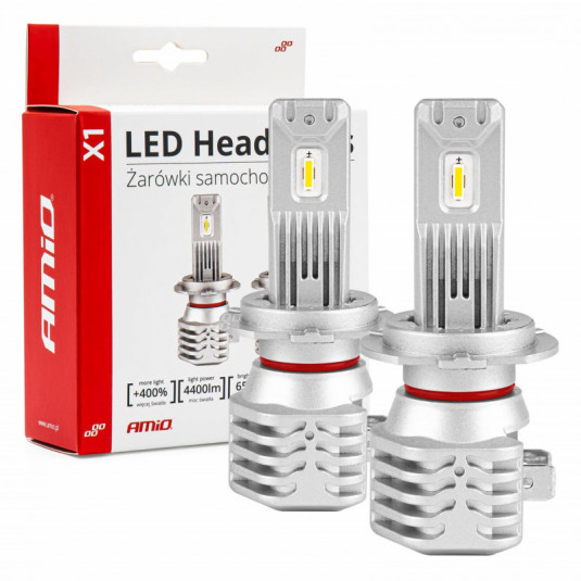 LED крушки на главното осветление H7 X1 Series AMiO
