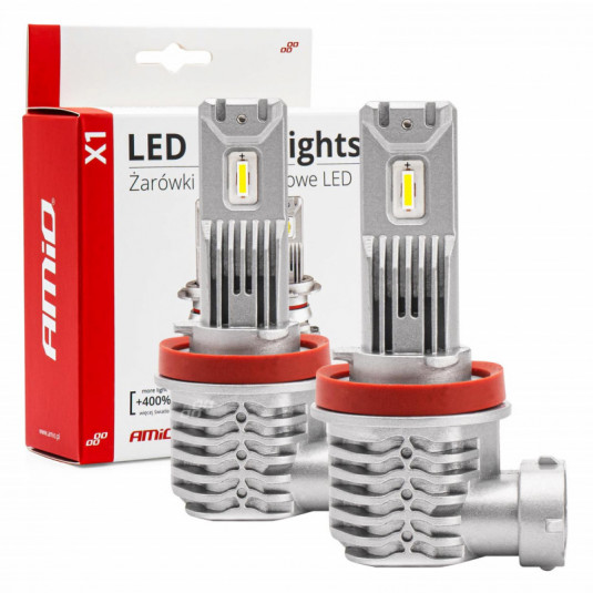 LED лампи за основното осветление H8/H9/H11 X1 Series AMiO