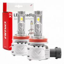 LED светлини на главното осветление H8/H9/H11 X2 Series AMiO (+canbus)