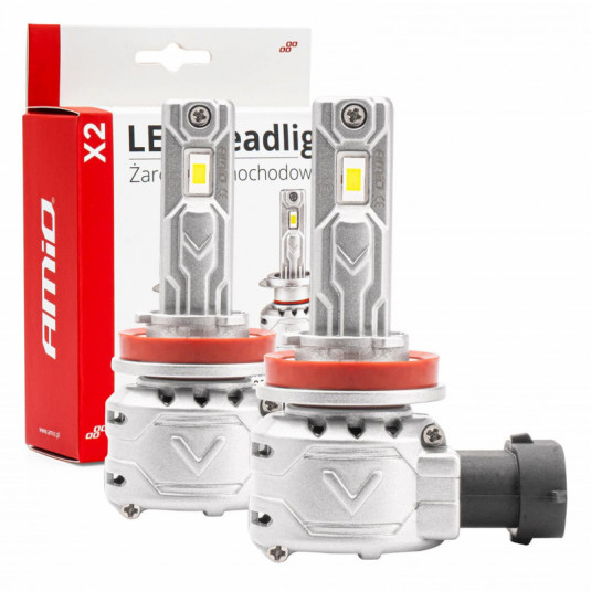 LED светлини на главното осветление H8/H9/H11 X2 Series AMiO (+canbus)