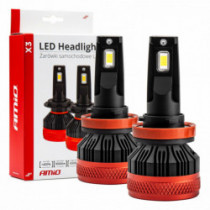 LED крушки за главно осветление H8/H9/H11 X3 Series AMiO (+canbus)