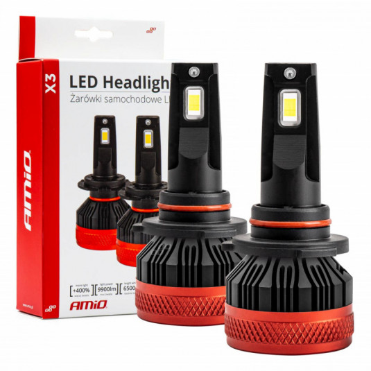 LED лампи за главно осветление HB3 9005 X3 Series AMiO (+canbus)