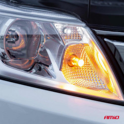 LED крушки CANBUS 3030 24SMD T20 7440 WY21W Оранжева 12V/24V 2бр