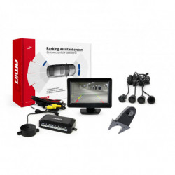 Паркомати TFT01 4,3 с камера HD-502-IR 4-сензорни, черни GOLD