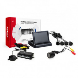 Парк асистенти TFT02 4,3" с HD-301 IR камера, 4-сензорни, черни