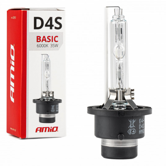 Ксенонна лампа D4S 35W 6000K AMiO BASIC