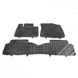 Гумени стелки KIA SORENTO IV версия 7 пътници (със сложен трети ред седалки) (от 2020) със повишен ръб