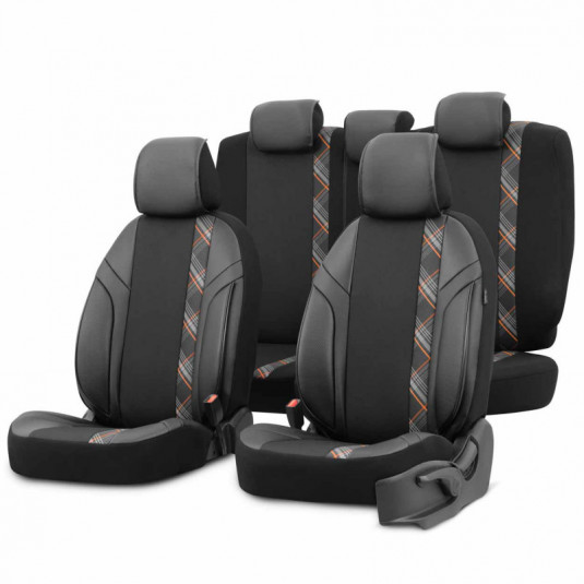 Комплект авточехлов OTOM HORIZON 1805 ORANGE 3-ZIP