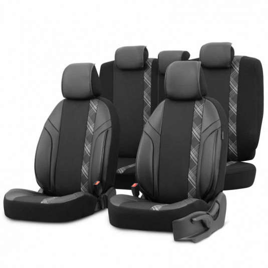 Комплект тапицерия OTOM HORIZON 1808 BLACK/SMOKED 3-ZIP