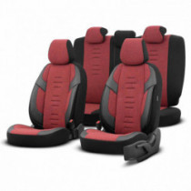 Комплект автомобилни калъфи OTOM THRONE 103 RED 3-ZIP