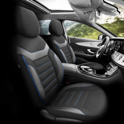 Комплект автомобилни тапицерии OTOM INDIVIDUAL 203 BLACK/BLUE 3-ZIP