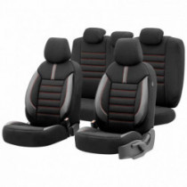 Комплект тапицерия за автомобил OTOM LIMITED 101 BLACK/RED 3-ZIP