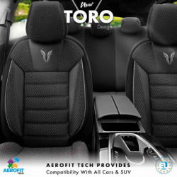 Комплект автомобилни тапицерии OTOM TORO 902 BLACK/SMOKED NZ