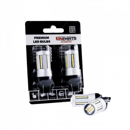 W21/5W LED лампа (66 x SMD 2016) 6000k canbus