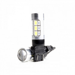 P27/7W LED крушка (22 x SMD 5730) 6000k/оранжева canbus drl+ blinkr