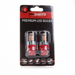 W21/5W LED крушка (30 x SMD 3020) червена canbus 12/24V