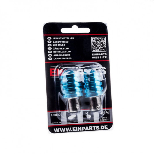 P21/5W LED крушка 7W (1 x SMD 7080) 6000k двойна нишка