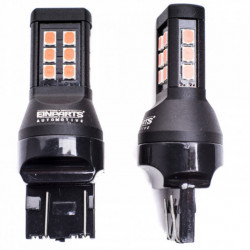 W21/5W LED крушка (21 x SMD 2835) червена canbus 7443ck