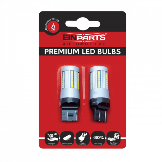 W21/5W LED крушка (66 x SMD 2016) 6000k canbus V2
