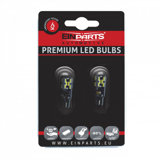 W5W LED лампа (24 x SMD 4014) 6000k canbus 12/24V