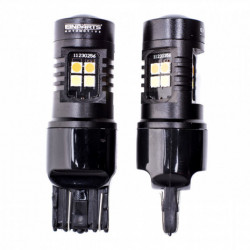 W21/5W LED лампи (16 x SMD 3030) 6000k/оранжева
